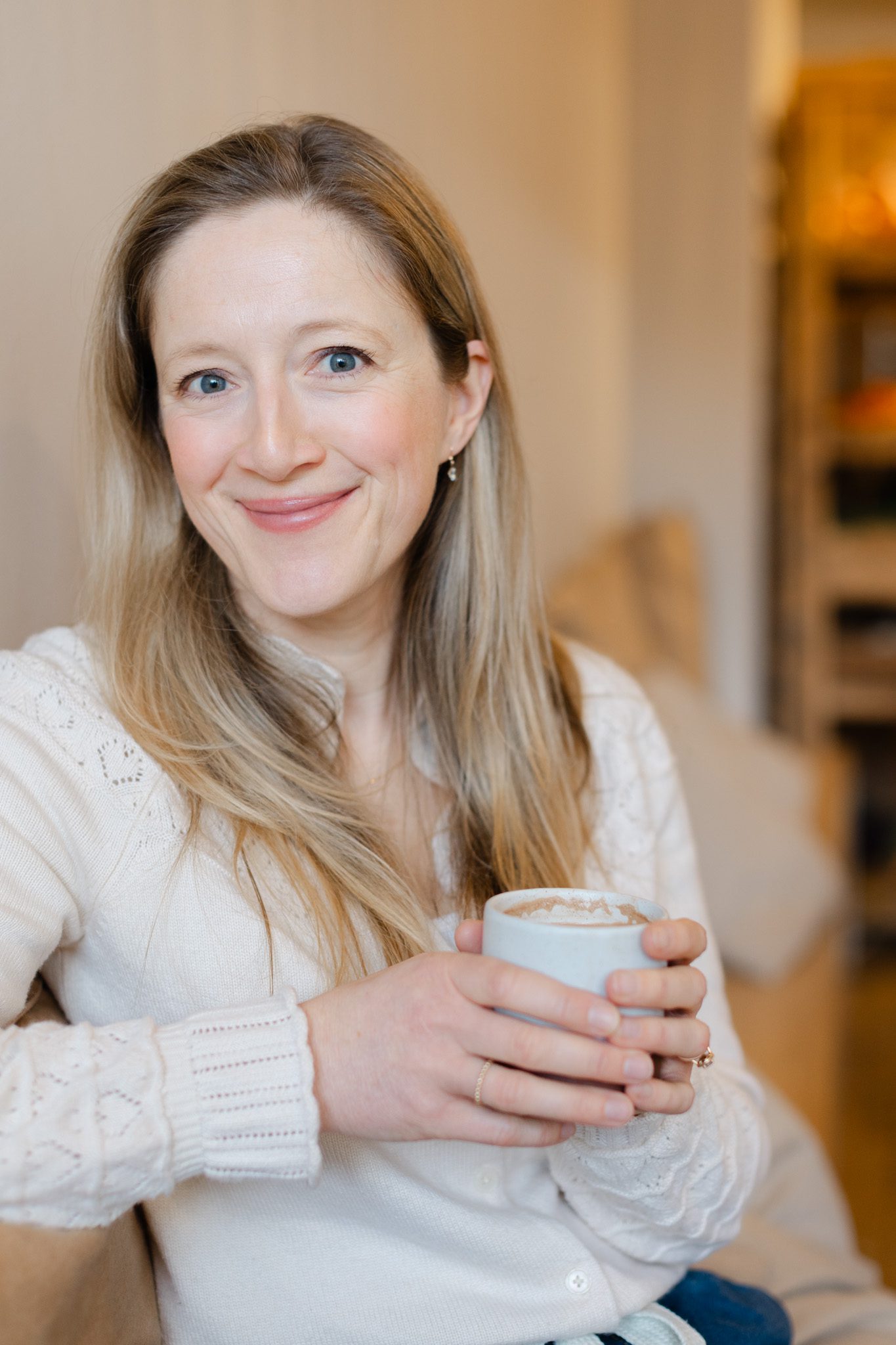 brand photo of a personal brand photographer drinking tea